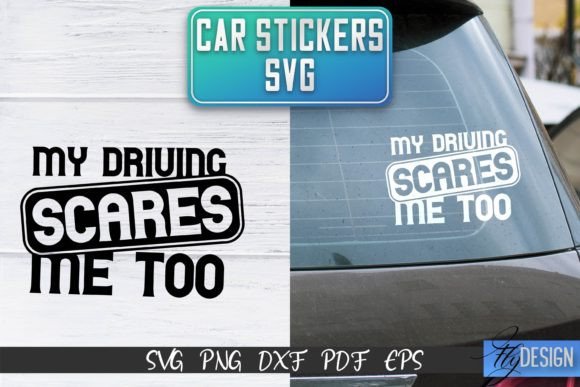 Car Stickers SVG for Crafts and Graphics