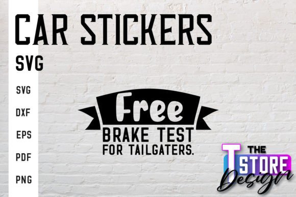 Car Stickers SVG Graphics for Crafts
