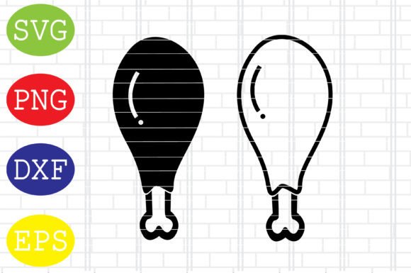 Chicken Legs Svg for Crafts and Graphics