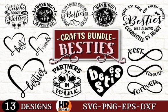 Cute Besties Bundle Graphics for Creative Publishers