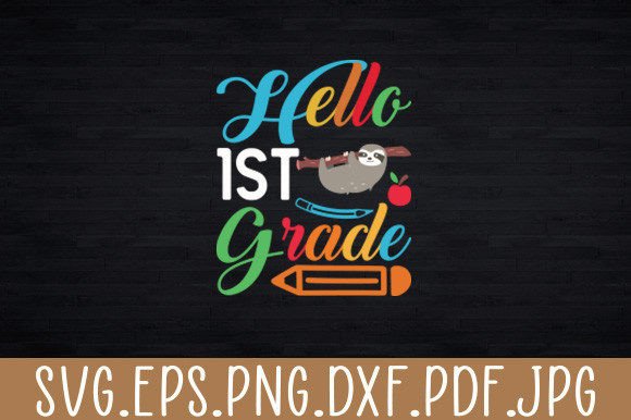 Fun Sloth Graphic for Crafts and Marketing
