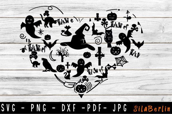 Heart Halloween Graphic for Creative Publishers