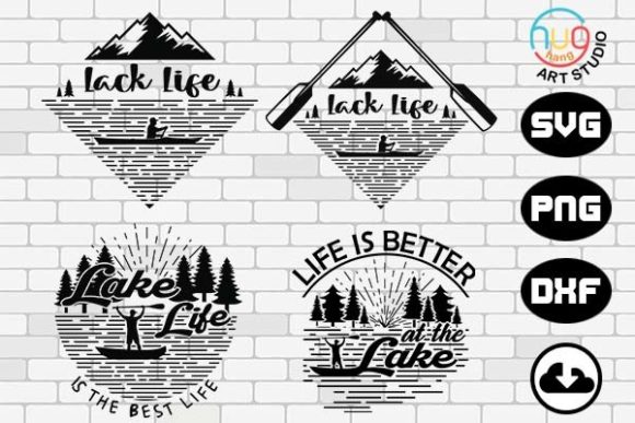 Lake Life Graphics for Crafts