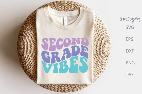 Second Grade Vibes SVG for Graphic Designers